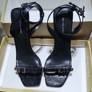 MICHAEL Michael Kors Black Buckle Heels